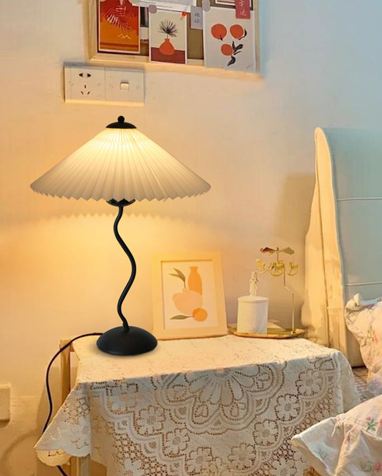 Olverai Wavy Pleated Table Lamp