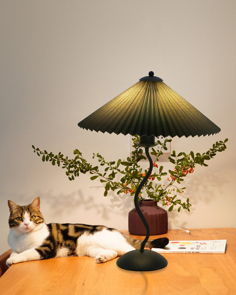 Olverai Wavy Pleated Table Lamp