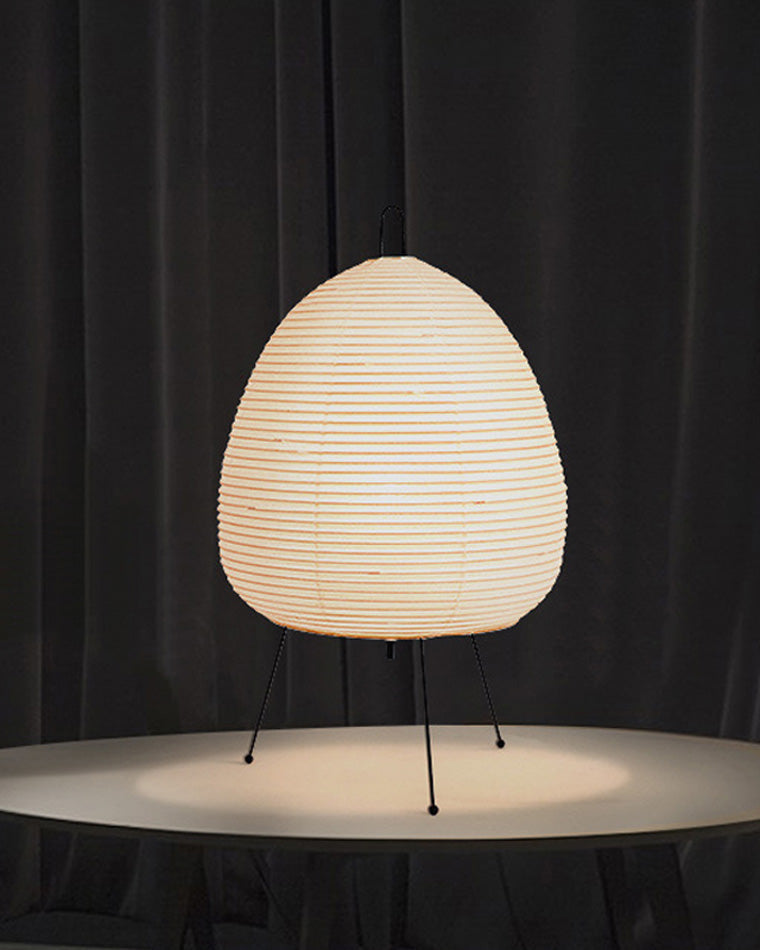 Olverai Japanese Tripod Paper Lantern Table Lamp