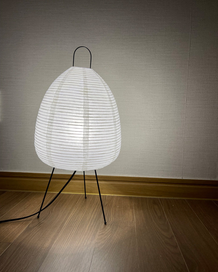 Olverai Japanese Tripod Paper Lantern Table Lamp