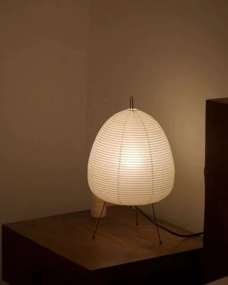 Olverai Japanese Tripod Paper Lantern Table Lamp