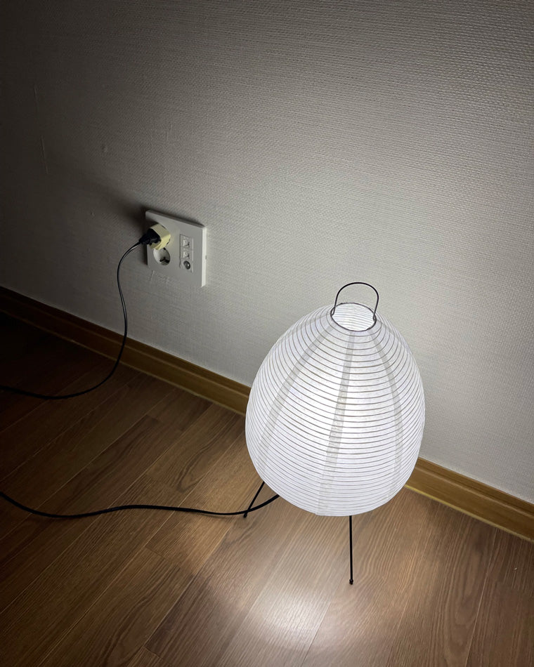 Olverai Japanese Tripod Paper Lantern Table Lamp