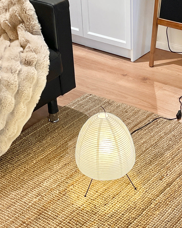 Olverai Japanese Tripod Paper Lantern Table Lamp
