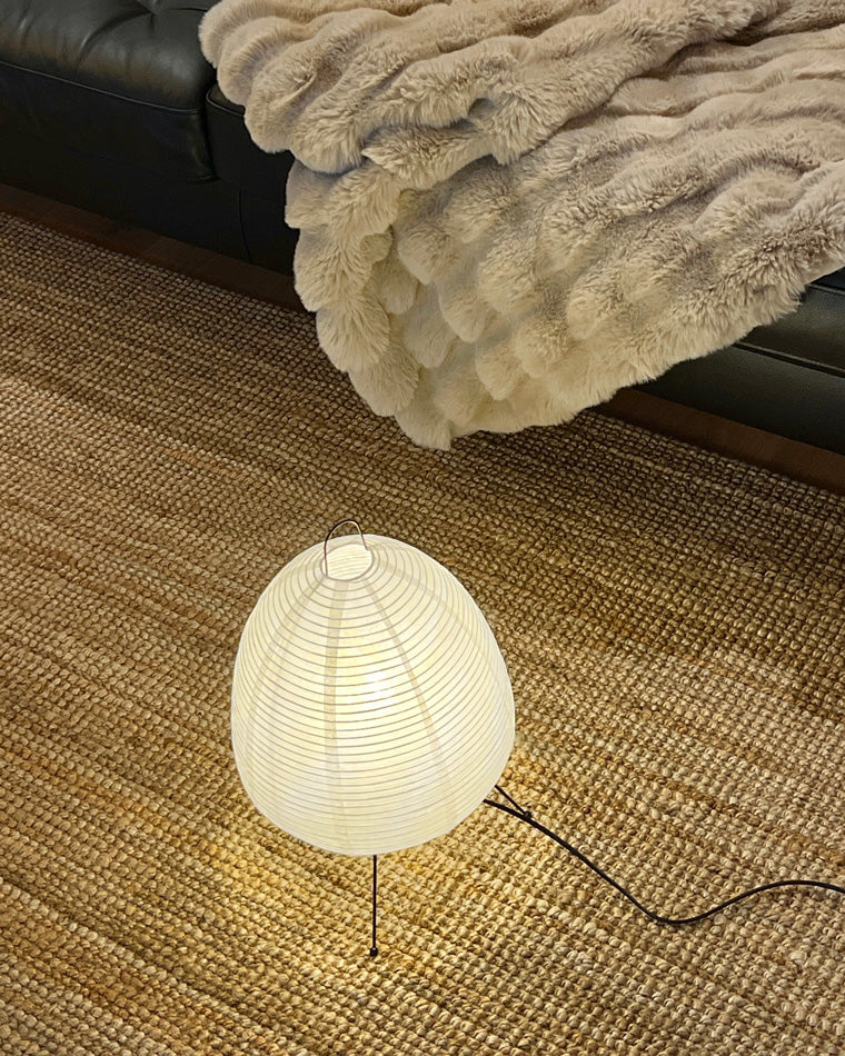 Olverai Japanese Tripod Paper Lantern Table Lamp