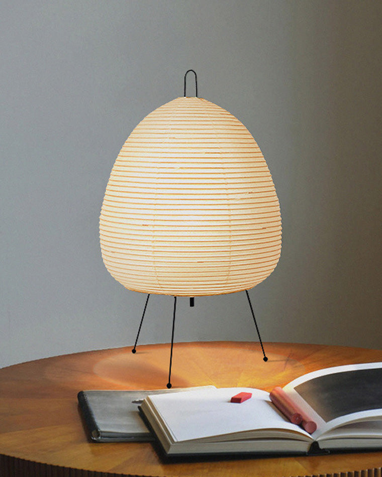Olverai Japanese Tripod Paper Lantern Table Lamp