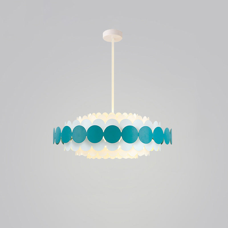 Olverai Scandi Scalloped Round Chandelier