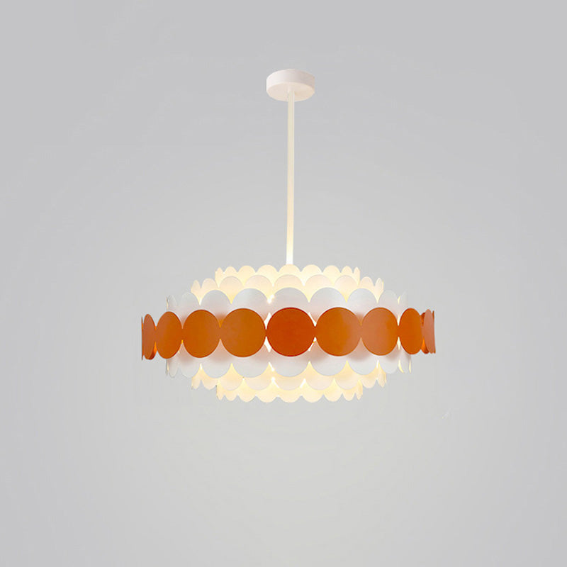 Olverai Scandi Scalloped Round Chandelier