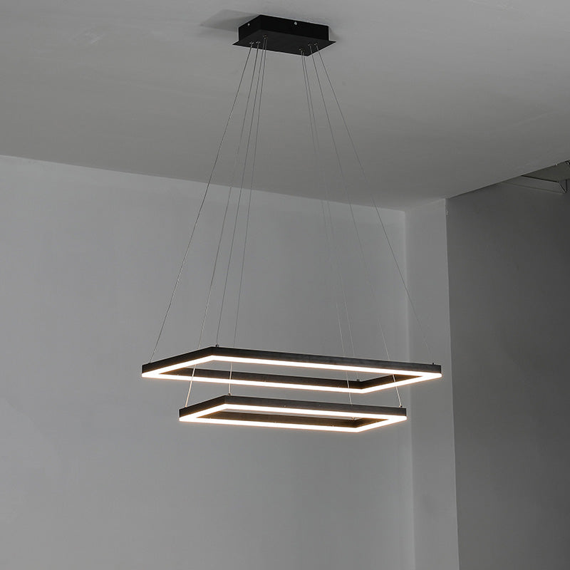OlveraiTiered Rectangular LED Chandelier