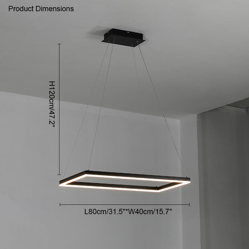 OlveraiTiered Rectangular LED Chandelier