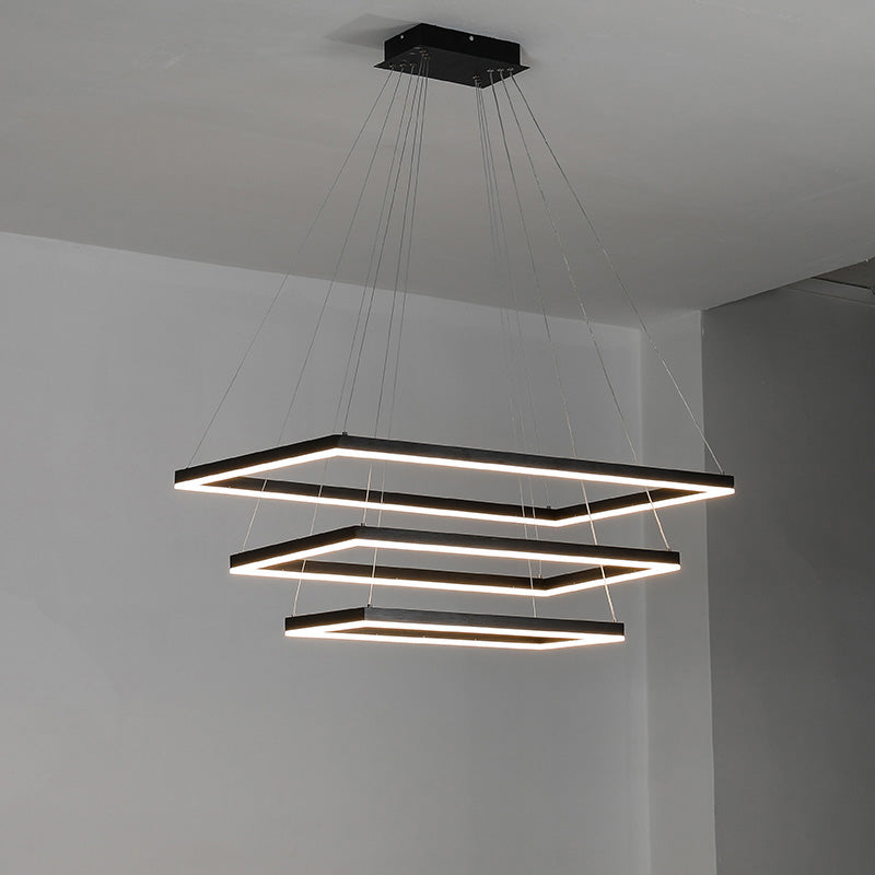 OlveraiTiered Rectangular LED Chandelier