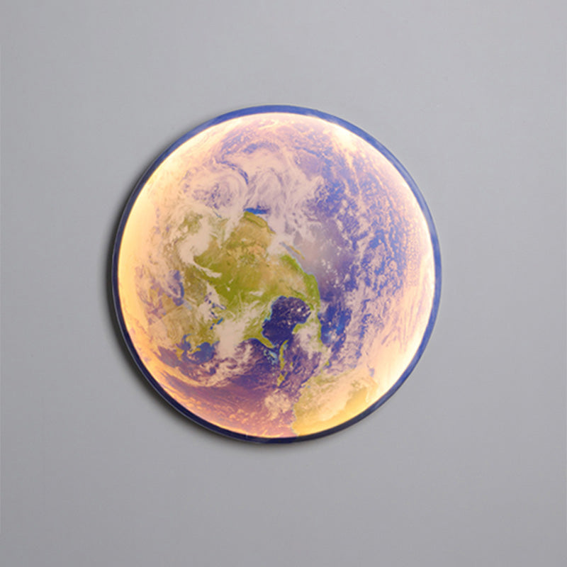 Olverai Moon/Earth Round Wall Sconce