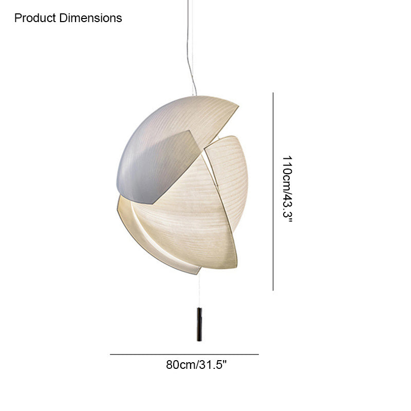 Olverai Asymmetrical Rice Paper Pendant Light