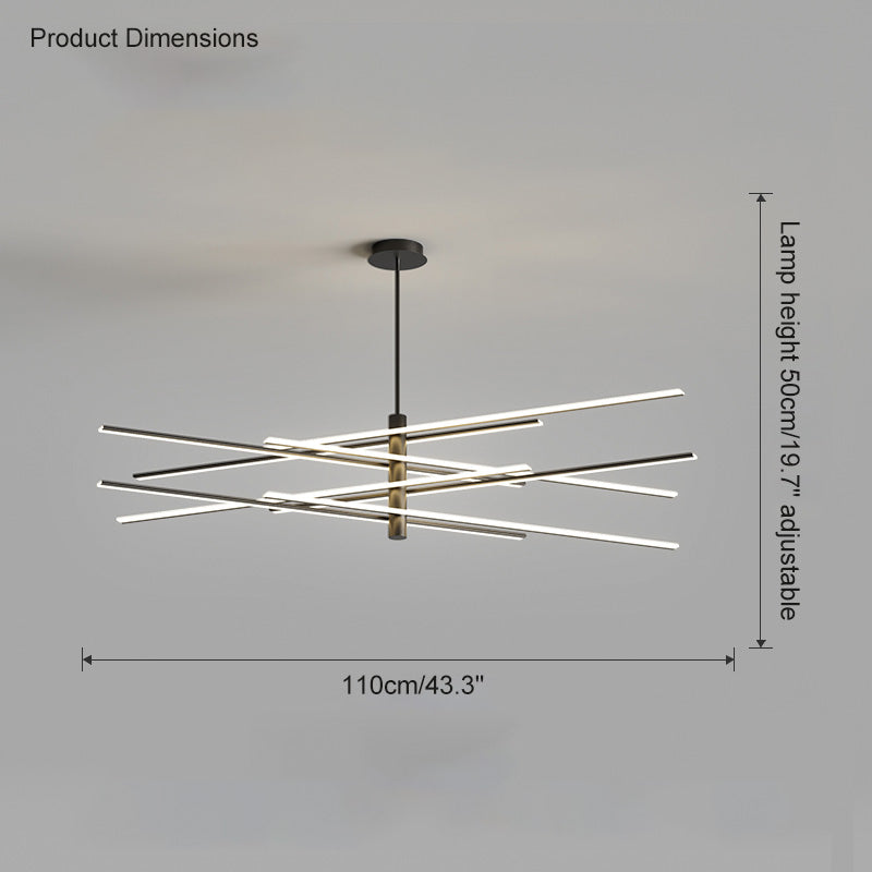 Olverai Adjustable Linear Led Chandelier