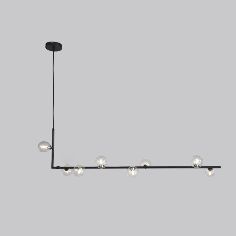 Olverai Linear Glass Globe Chandelier