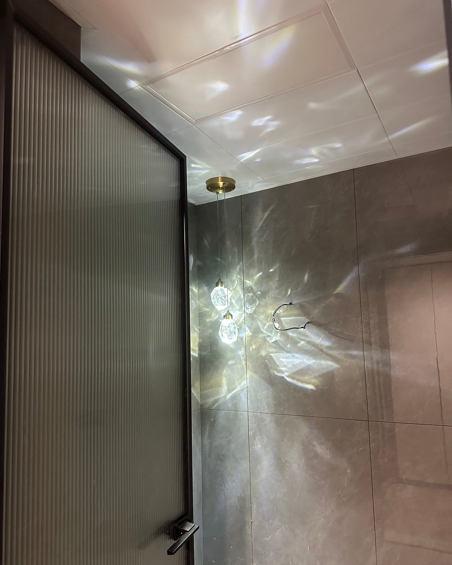 Olverai Rock Crystal Rain Chandelier