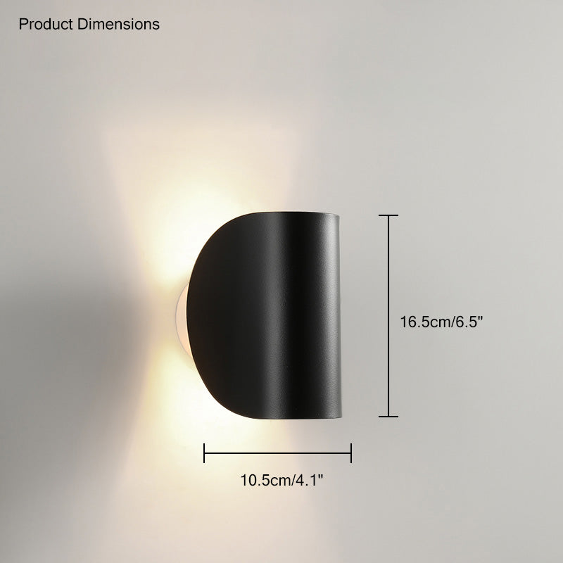Olverai Adjustable Half Shade Wall Sconce