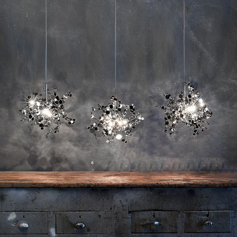 Olverai Argent/Gold Cloud Multi Pendant Chandelier