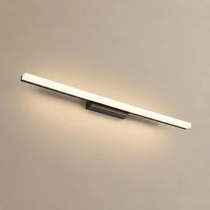 Arcato Minimalist Linear Vanity Wall Lamp – IP44 Metal in Black/Chrome Bathroom