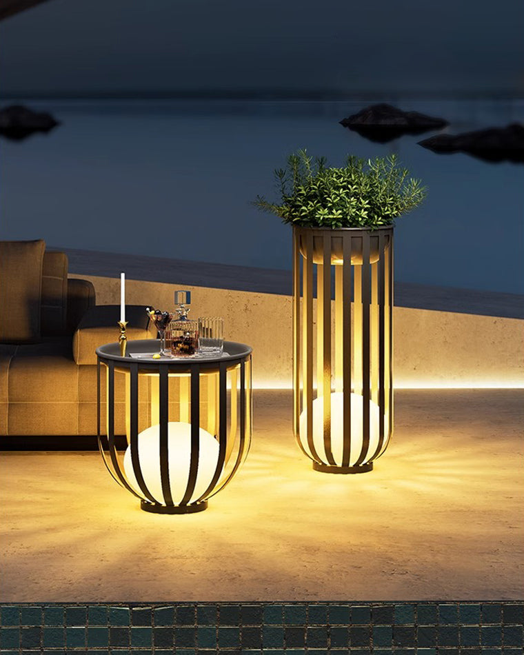 Olverai Solar Rechargeable Patio Floor Light