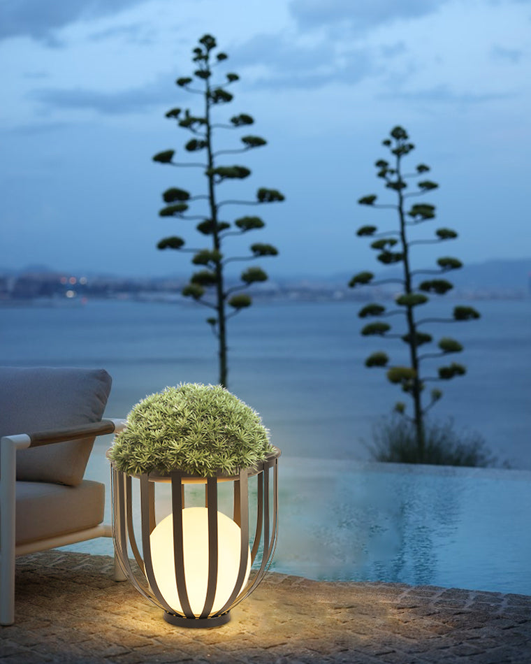 Olverai Solar Rechargeable Patio Floor Light