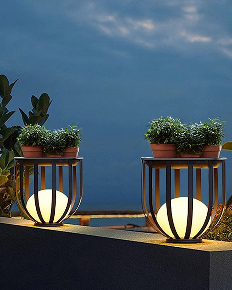 Olverai Solar Rechargeable Patio Floor Light