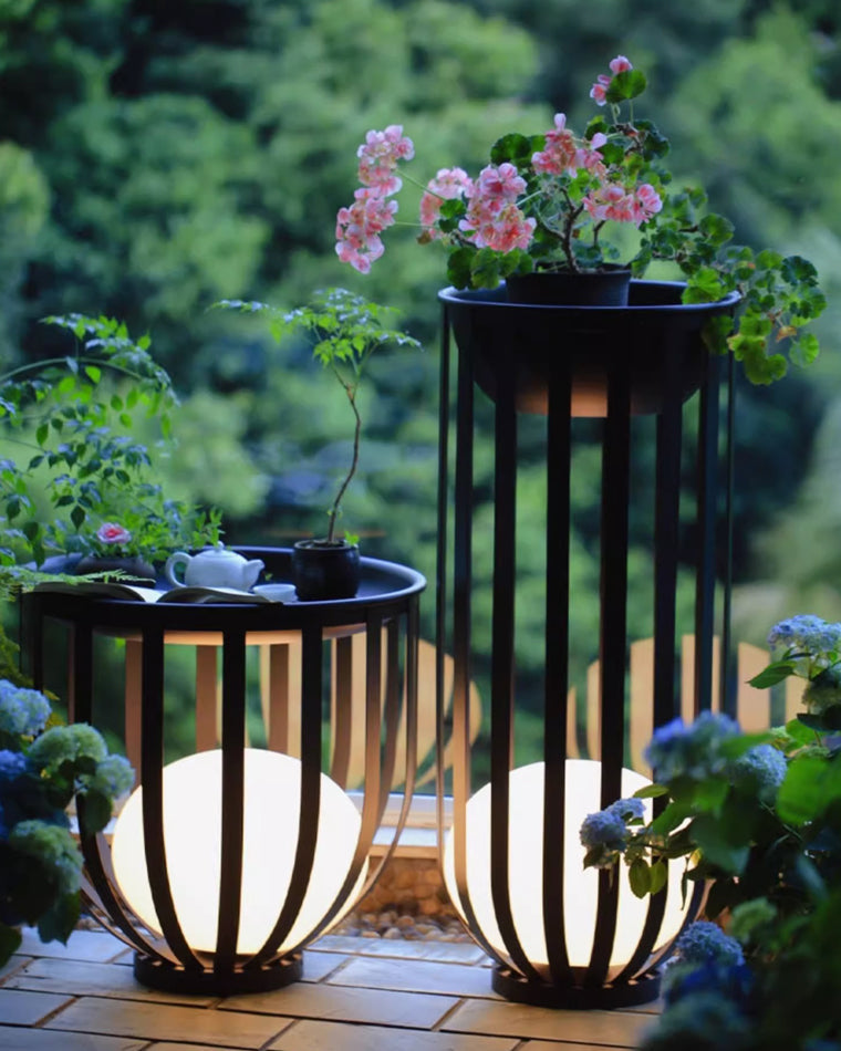 Olverai Solar Rechargeable Patio Floor Light