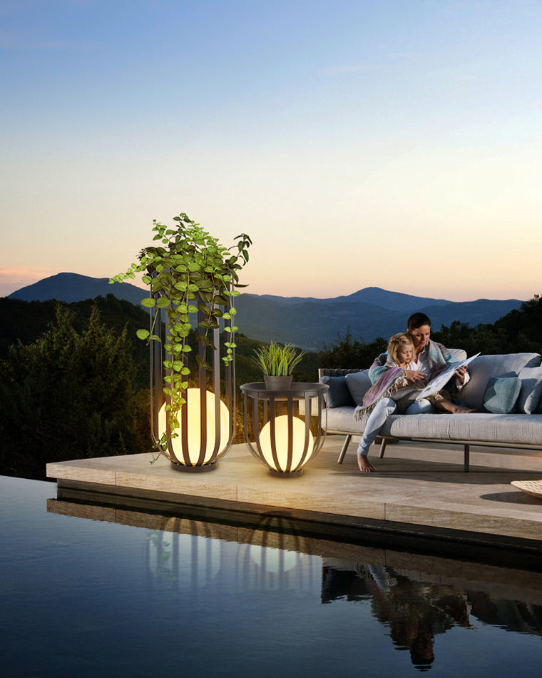 Olverai Solar Rechargeable Patio Floor Light