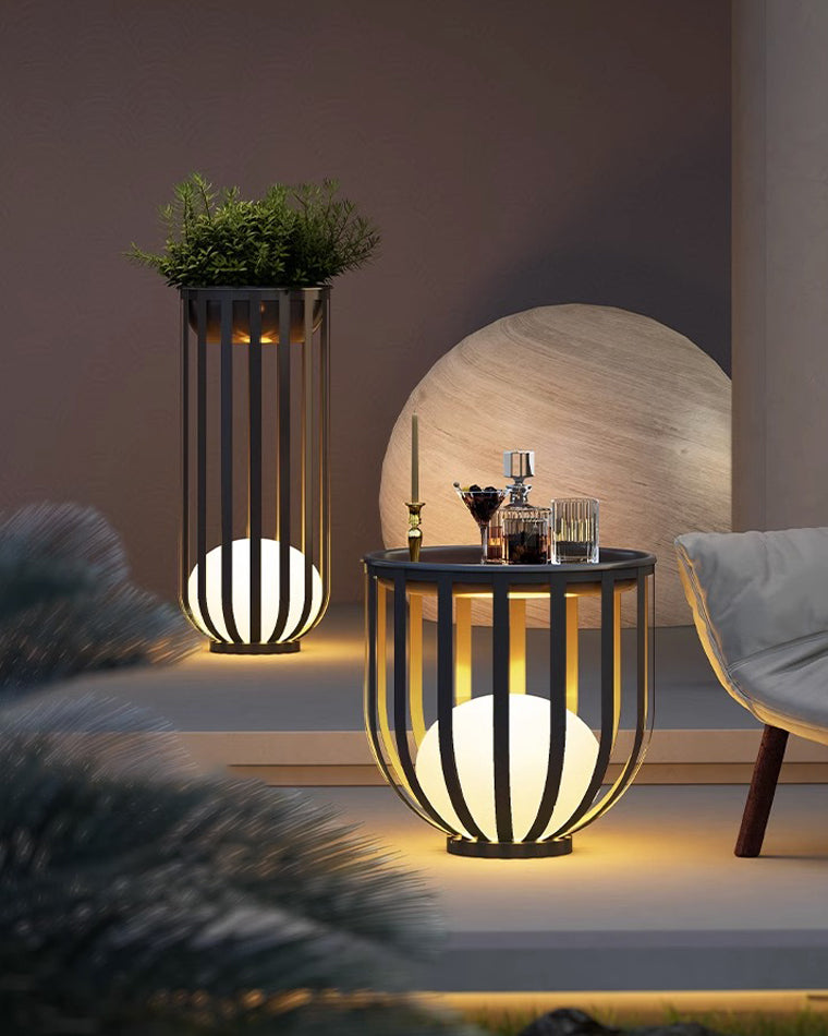 Olverai Solar Rechargeable Patio Floor Light