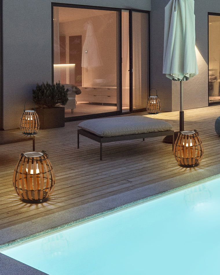 Olverai Outdoor Solar Hanging Lantern