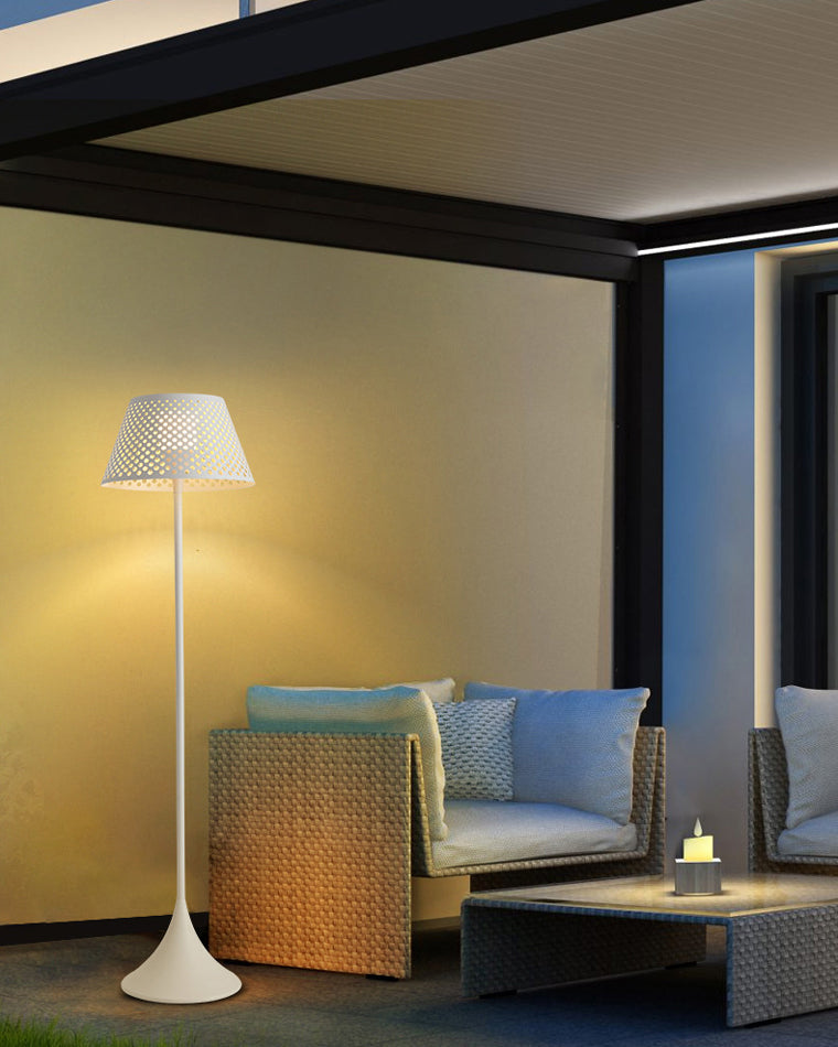 Olverai Solar Rattan Floor Light