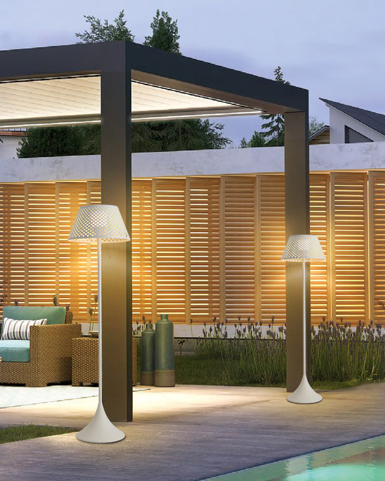 Olverai Solar Rattan Floor Light