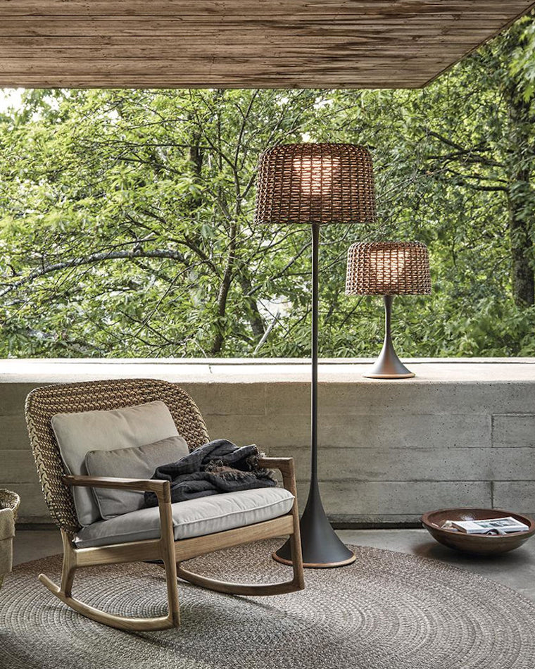Olverai Solar Rattan Floor Light