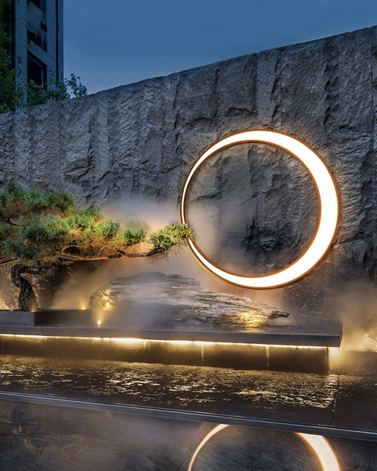Olverai Outdoor Crescent Wall Light