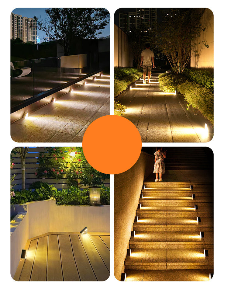 Olverai Solar Deck Light with Motion Detector