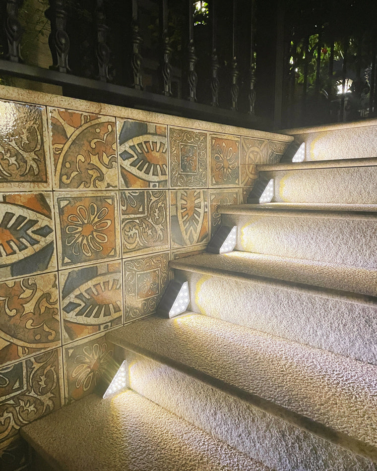Olverai Solar Deck Light with Motion Detector
