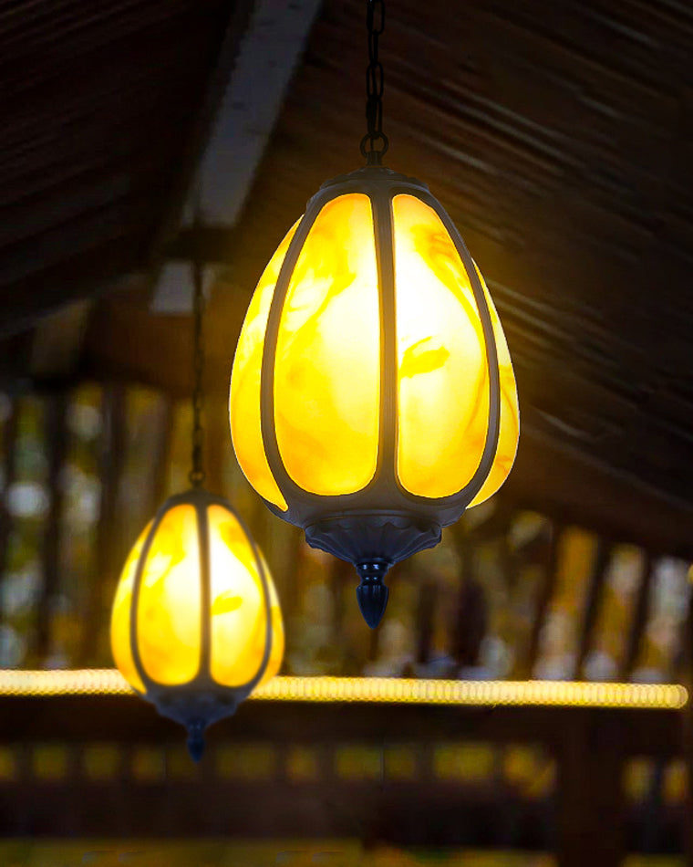 Olverai Outdoor Pumpkin Pendant Light