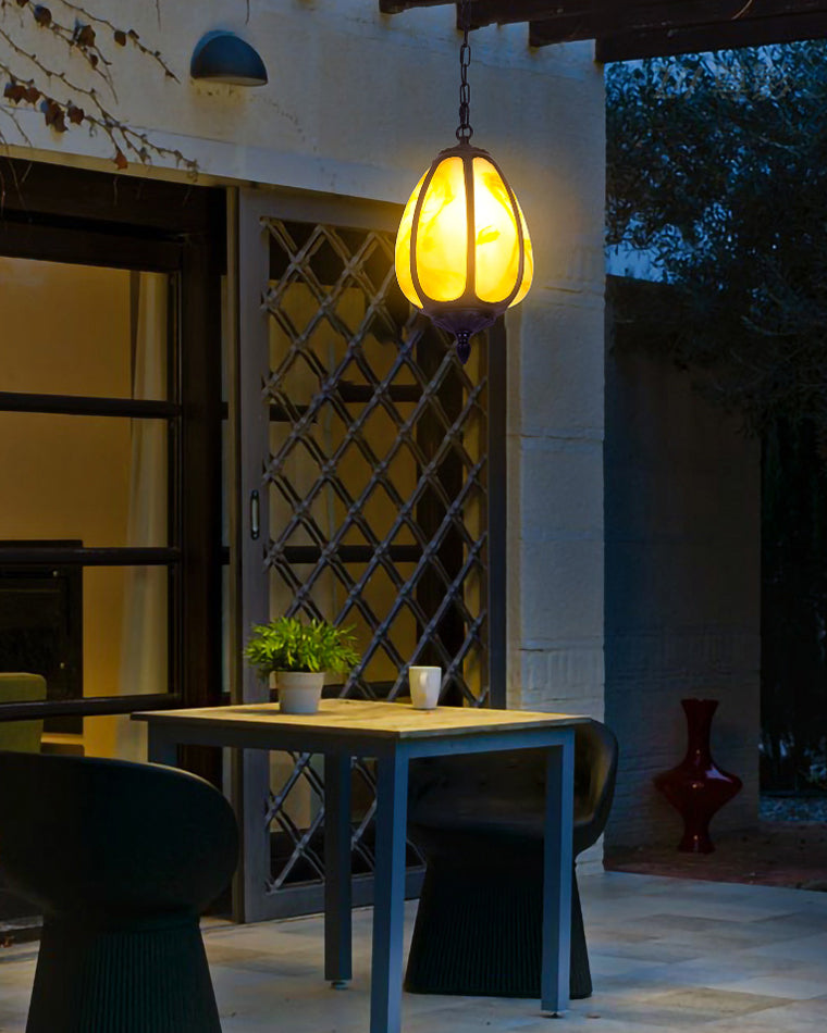 Olverai Outdoor Pumpkin Pendant Light
