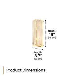 Olverai Sorelia Alabaster Wall Sconce