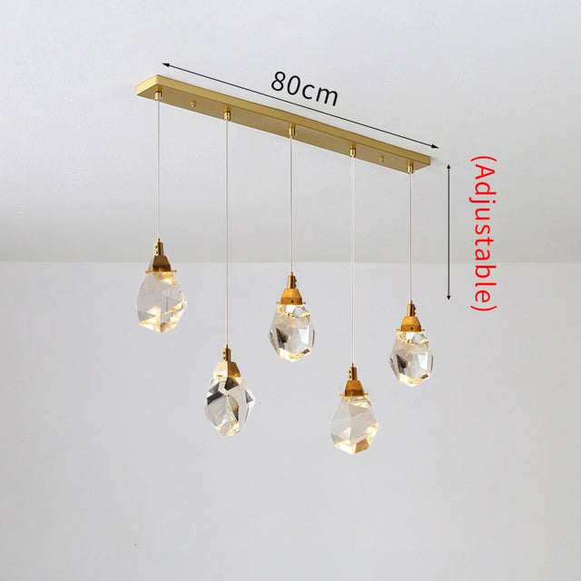 Olverai Rock Crystal Rain Chandelier