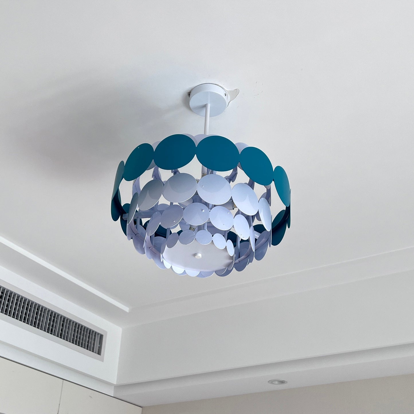 Olverai Scandi Scalloped Round Chandelier