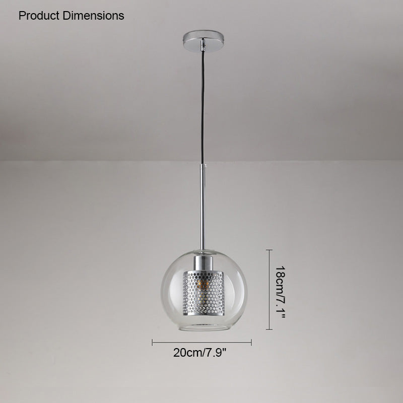 Olverai Elegant Round/Cylinder Glass Pendant Light