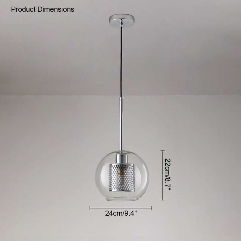 Olverai Elegant Round/Cylinder Glass Pendant Light