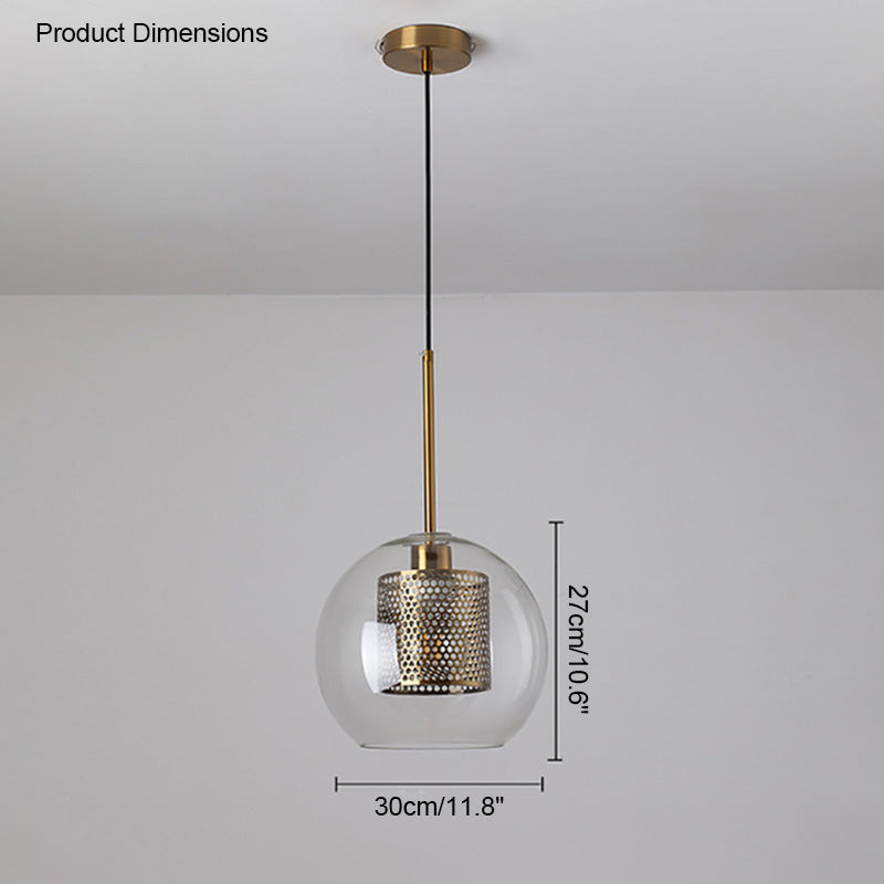 Olverai Elegant Round/Cylinder Glass Pendant Light
