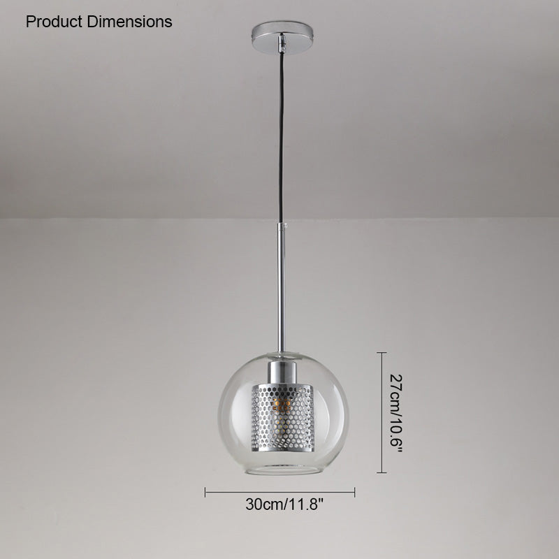 Olverai Elegant Round/Cylinder Glass Pendant Light