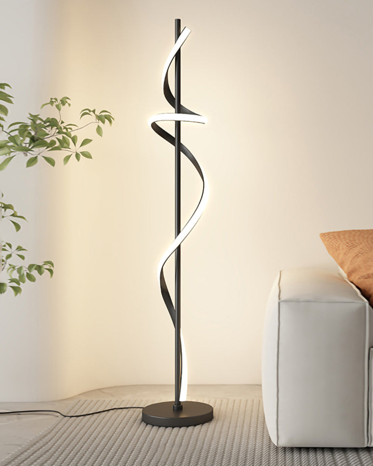 Olverai Dimmable Spiral Floor Lamp