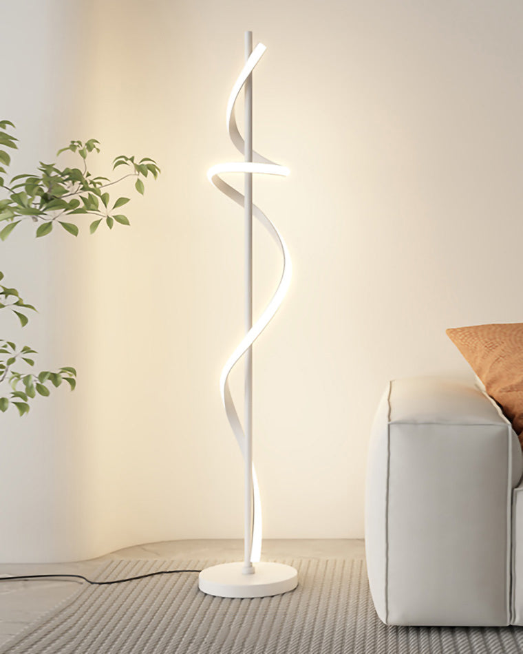 Olverai Dimmable Spiral Floor Lamp
