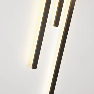 Modern Wall Lamp Metal Linear Living Room