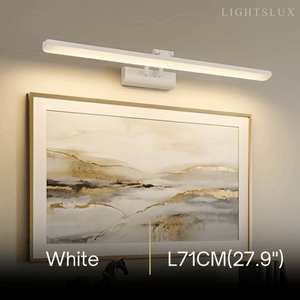Arcato Modern White Vanity Light - Rectangular