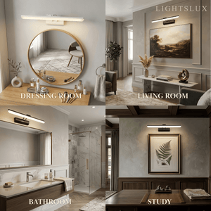 Arcato Modern White Vanity Light - Rectangular