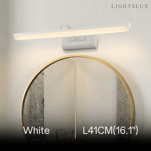 Arcato Modern White Vanity Light - Rectangular